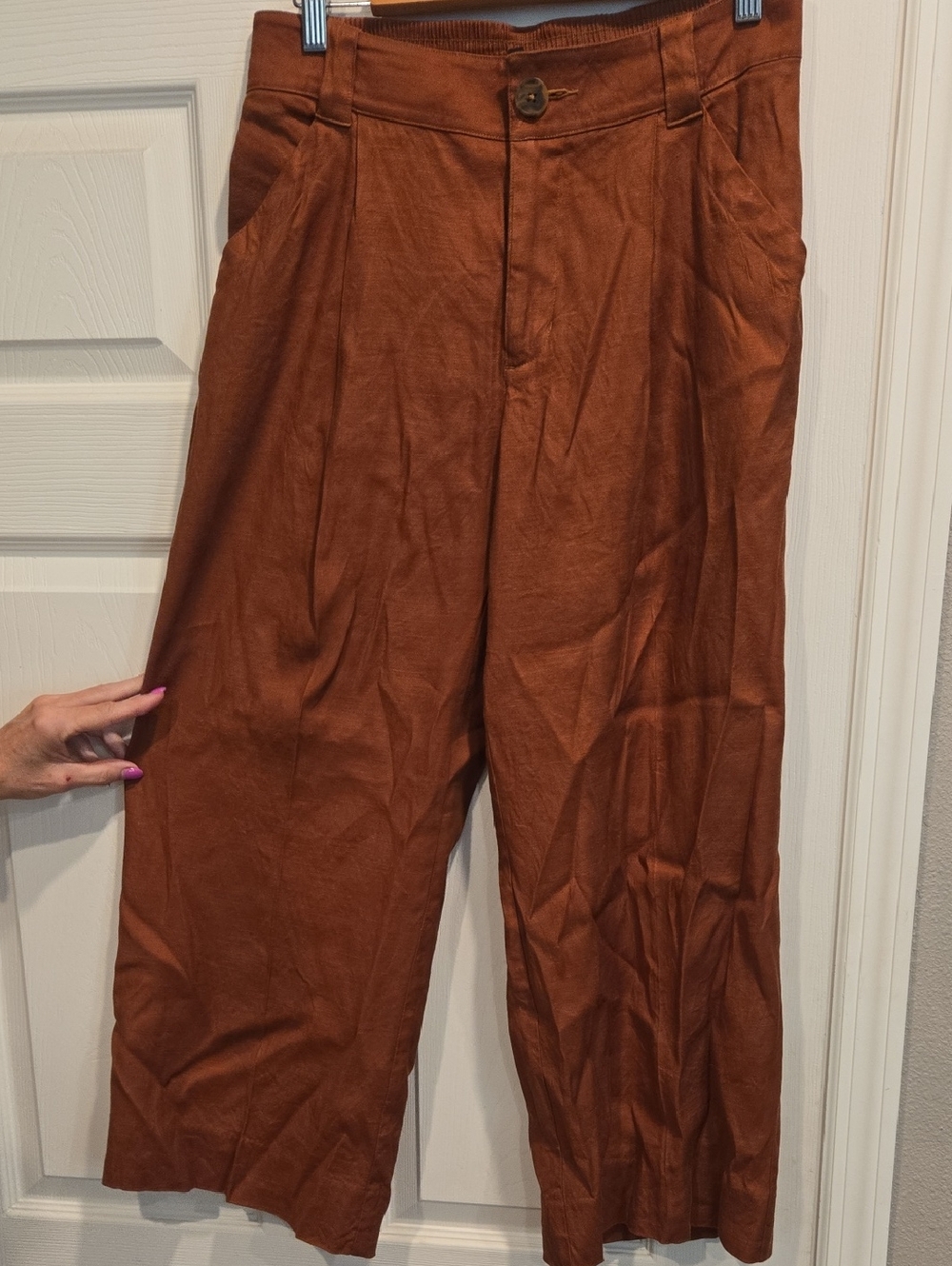 CAbi Rust Wide-Leg Pants